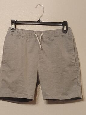 Departwest Boys Toomey Shorts Size L Gray 5" Inseam Drawstring Buckle